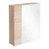 Brooklyn 600mm Natural Oak Bathroom Mirror & Fascia Cabinet 1 Brooklyn 600mm Natural Oak Bathroom Mirror & Fascia Cabinet -Bathroom Furniture brooklyn600mmnaturaloakbathroommirror l