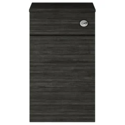Brooklyn WC Unit With Cistern - Black - 500mm -Bathroom Furniture bwc5blk d1