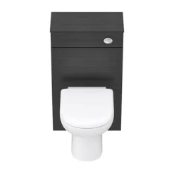 Brooklyn WC Unit With Cistern - Black - 500mm -Bathroom Furniture bwc5blk d4