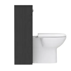 Brooklyn WC Unit With Cistern - Black - 500mm -Bathroom Furniture bwc5blk d5