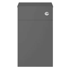Brooklyn WC Unit With Cistern - Gloss Grey - 500mm -Bathroom Furniture bwc5gg d2