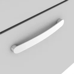 Brooklyn 1205mm Grey Mist Wall Hung 2 Drawer Double Basin Vanity Unit