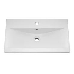 Brooklyn 800mm Gloss Grey 2 Door Wall Hung Vanity Unit -Bathroom Furniture bwh82dgry d1