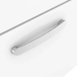 Brooklyn 800mm White Gloss Wall Hung Vanity Unit - Single Drawer