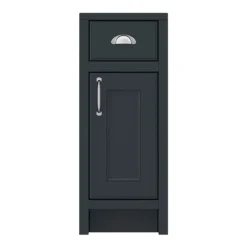 Chatsworth Graphite Cupboard Unit 300mm Wide X 435mm Deep -Bathroom Furniture c300blk n d1