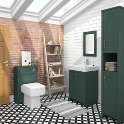 Chatsworth Traditional Green Vanity - 560mm Wide -Bathroom Furniture c560grnd2