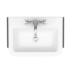 Chatsworth Traditional Graphite Semi-Recessed Vanity - 600mm Wide