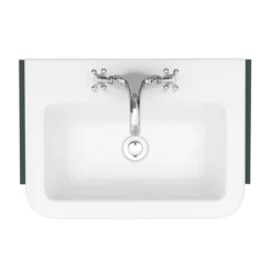 Chatsworth Traditional Green Semi-Recessed Vanity - 600mm Wide 9 Chatsworth Traditional Green Semi-Recessed Vanity - 600mm Wide -Bathroom Furniture c600srgrn d1