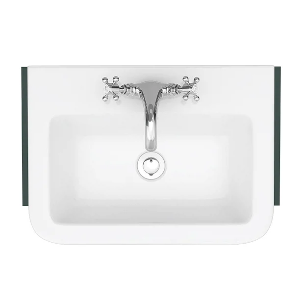 Chatsworth Traditional Green Semi-Recessed Vanity - 600mm Wide 5 Chatsworth Traditional Green Semi-Recessed Vanity - 600mm Wide - Image 3