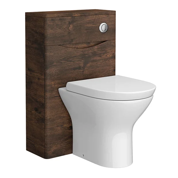 Monza Chestnut WC Unit Only - 500mm Wide 4 Monza Chestnut WC Unit Only - 500mm Wide - Image 2