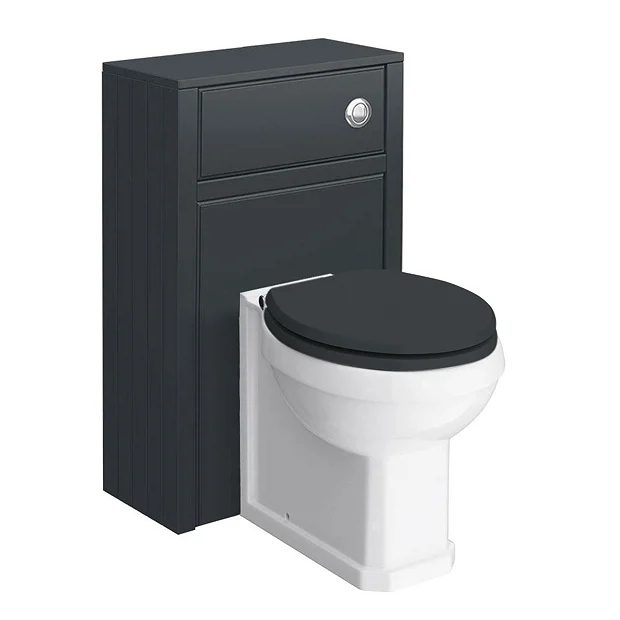 Chatsworth Traditional 500mm Graphite Toilet Unit + Pan 4 Chatsworth Traditional 500mm Graphite Toilet Unit + Pan - Image 2