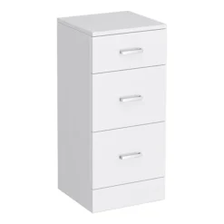 Bathroom Furniture -Bathroom Furniture cove350x330mmwhite3drawerunitnewlrg