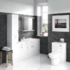 Cove White 500x330mm WC Unit Only -Bathroom Furniture covewhite500x330mmwcunitd1