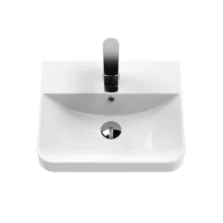 Cruze 400mm Curved Gloss White Wall Hung Vanity Unit 11 Cruze 400mm Curved Gloss White Wall Hung Vanity Unit -Bathroom Furniture crz4whvw d3 580238