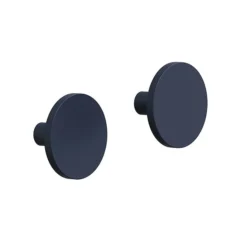 Crosswater Canvass Deep Indigo Blue 600mm Double Drawer Unit With Carrara Marble Effect Worktop -Bathroom Furniture cv485wlib d1