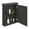Old London Traditional Mirror Cabinet (650mm Wide - Charcoal) -Bathroom Furniture daf604 d2
