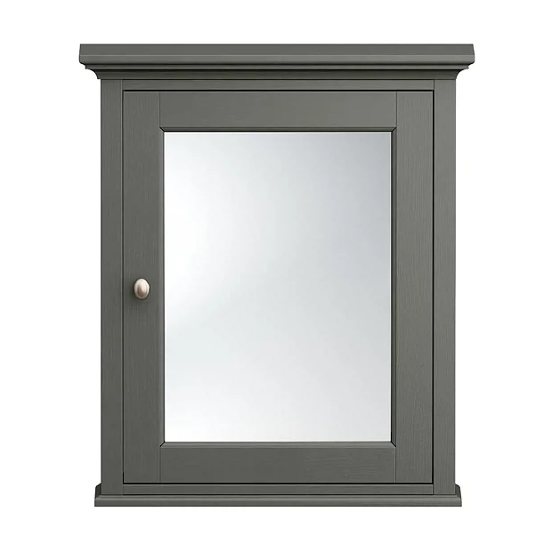 Old London Traditional Mirror Cabinet (650mm Wide - Charcoal) 7 Old London Traditional Mirror Cabinet (650mm Wide - Charcoal) - Image 5