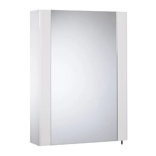 Tavistock Detail Single Door Mirror Cabinet - Gloss White 3 Tavistock Detail Single Door Mirror Cabinet - Gloss White