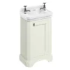 Burlington Freestanding Cloakroom Vanity Unit & Basin - Sand -Bathroom Furniture fc11sb8 ln