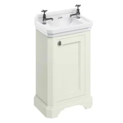 Burlington Freestanding Cloakroom Vanity Unit & Basin - Sand