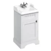 Burlington 50cm Freestanding Cloakroom Vanity Unit & Basin - Matt White 1 Burlington 50cm Freestanding Cloakroom Vanity Unit & Basin - Matt White -Bathroom Furniture fc8wb201th l