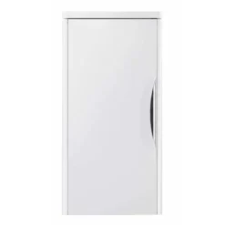 Monza Wall Mounted Medium Cupboard (Gloss White With Chrome Handle - W350 X D250mm) -Bathroom Furniture fpa008nd1