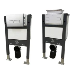 Brooklyn Grey Avola WC Unit Incl. Cistern Frame, Flush Plate + Wall Hung Pan -Bathroom Furniture fxbwc5gry detail2