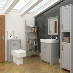 Chatsworth 500mm Traditional Grey Toilet Unit Only
