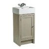 Roper Rhodes Hampton Cloakroom Unit & Basin - Mocha 1 Roper Rhodes Hampton Cloakroom Unit & Basin - Mocha -Bathroom Furniture hamp450mc l
