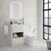 Haywood 500mm Gloss White WC Unit Only -Bathroom Furniture hywwc5 detail2