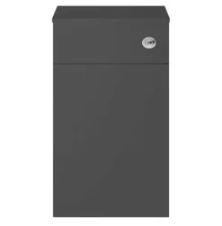 Milan Juno 500 Gloss Grey WC Unit With Cistern (Excludes Pan) -Bathroom Furniture jwcgg d3
