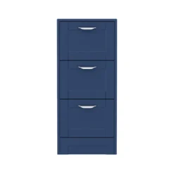 Keswick Blue 350mm Traditional 3 Drawer Storage Unit 7 Keswick Blue 350mm Traditional 3 Drawer Storage Unit -Bathroom Furniture kesblu3d d2