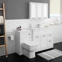 Keswick White 1015mm Traditional Floorstanding Vanity Unit 11 Keswick White 1015mm Traditional Floorstanding Vanity Unit -Bathroom Furniture keswht100 d2
