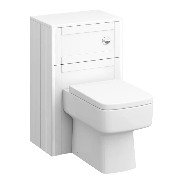 Keswick White 500mm Traditional Toilet Unit With Concealed Cistern 4 Keswick White 500mm Traditional Toilet Unit With Concealed Cistern - Image 2
