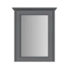 Heritage Caversham Single Door Mirror Wall Cabinet - Graphite