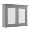 Old London 1050mm Mirror Cabinet - Storm Grey