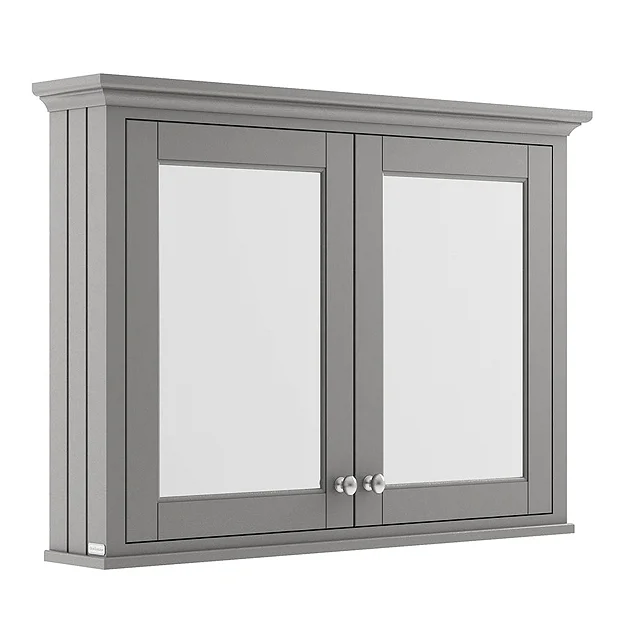 Old London 1050mm Mirror Cabinet - Storm Grey 3 Old London 1050mm Mirror Cabinet - Storm Grey