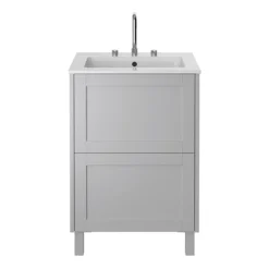 Heritage Lynton Dove Grey 600mm Freestanding Vanity Unit