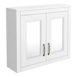 Chatsworth 690mm White 2-Door Mirror Cabinet 10 Chatsworth 690mm White 2-Door Mirror Cabinet -Bathroom Furniture mcabwht d2