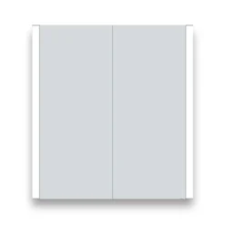 Toreno 700x650mm LED Illuminated 2-Door Bluetooth Mirror Cabinet With Motion Sensor, Shaving Socket & Anti-Fog -Bathroom Furniture mir018 d1n