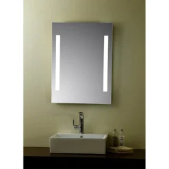 Croydex Henbury Hang N Lock Illuminated Mirror With Demister Pad 700 X 500mm -Bathroom Furniture mm720300e d1