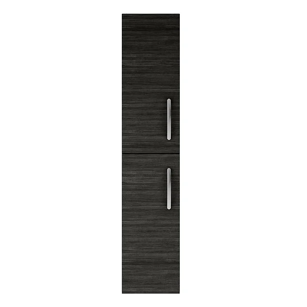 Brooklyn Wall Hung 2 Door Tall Storage Cabinet - Hacienda Black 5 Brooklyn Wall Hung 2 Door Tall Storage Cabinet - Hacienda Black - Image 3