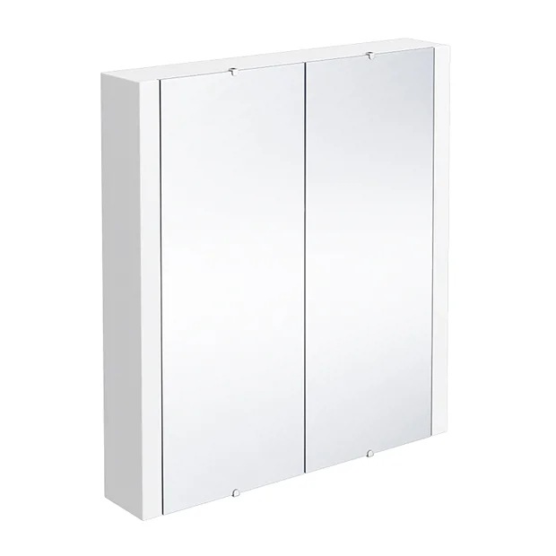 Toreno 2-Door Mirror Cabinet (Minimalist White - 617mm Wide) 4 Toreno 2-Door Mirror Cabinet (Minimalist White - 617mm Wide) - Image 2