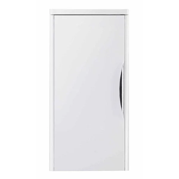 Monza 800 Wall Mounted Vanity Unit Incl. Side Cabinet (Gloss White With Chrome Handles) 3 Monza 800 Wall Mounted Vanity Unit Incl. Side Cabinet (Gloss White With Chrome Handles)