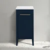 Montrose Indigo Blue Laundry Unit With Brushed Brass Handle 2 Montrose Indigo Blue Laundry Unit With Brushed Brass Handle -Bathroom Furniture mtlamibb d3