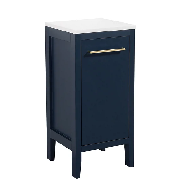 Montrose Indigo Blue Laundry Unit With Brushed Brass Handle 4 Montrose Indigo Blue Laundry Unit With Brushed Brass Handle - Image 2