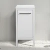 Montrose White Laundry Unit With Matt Black Handle