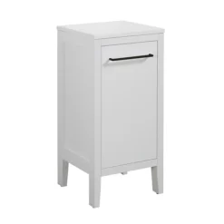 Montrose White Laundry Unit With Matt Black Handle 7 Montrose White Laundry Unit With Matt Black Handle -Bathroom Furniture mtlamwmb l