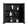 Montrose 600mm Indigo Blue Mirrored Cabinet With Matt Black Handles 1 Montrose 600mm Indigo Blue Mirrored Cabinet With Matt Black Handles -Bathroom Furniture mtmrmimb d2