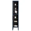 Montrose Indigo Blue Tall Storage Unit With Chrome Handles -Bathroom Furniture mtumicp d2